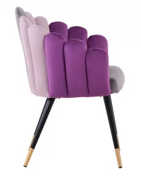 Кресло Камелия велюр Серый