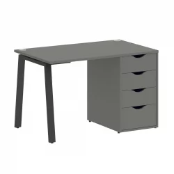 Стол письменный ХОМЕ ОФФИCЕ ВР.СП-3-118.4.А Металлик/Антрацит металл / HOME OFFICE VR.SP-3-118.4.A