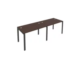 Рабочая станция на 2 раб.места Метал Сйстем Б.СМ-2.2 Венге/Антрацит / Metal System