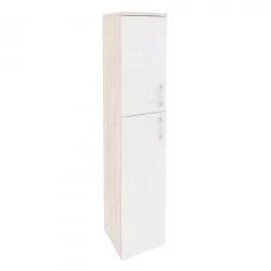 Шкаф высокий узкий левый ОНИКС О.СУ-1.8(Л) Денвер Светлый/Белый / ONIX O.SU-1.8(L)