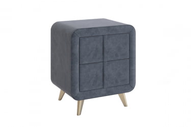 Тумба прикроватная Софи 2 ТМ-001.2 топаз (велюр) / TM-001.2