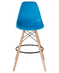 Стул барный ДОБРИН ДСВ БАР (ножки светлый бук, цвет сиденья голубой (БЕ-02)) 2 шт / DOBRIN DSW BAR (BE-02))