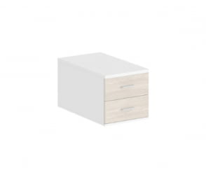 Подвесная тумба с 2 ящиками Сигма СГ.537.ВХ.ОЛ Белый Дуб светлый / Sigma SG.537.WH.OL