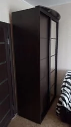 Шкаф-купе 2-х дверный Акцент-Квадро Д 1200х600  Венге/Бронза