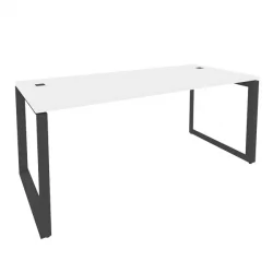 Стол рабочий руководителя на О-образном м/к ОНИКС О.МО-СРР-5.8 Белый Бриллиант/Антрацит / ONIX O.MO-SRR-5.8