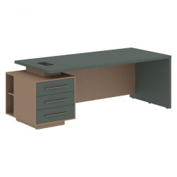 Стол руководителя левый VELION VCT 2290 L Нефрит Кобра