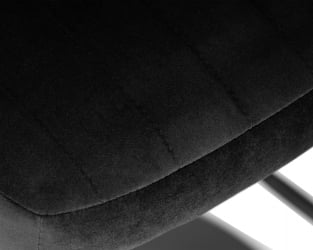 Стул барный ДОБРИН CХАРЛЙ БЛАCК (черный велюр (МДЖ9-101)) / DOBRIN CHARLY BLACK (MJ9-101))