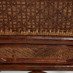 Кресло-качалка МИЛАНО (разборная) / без подушки / ротанг топ куалитй, 58кс136кс103 см, Пекан (орех) / MILANO top quality, 58x136x103 Pecan