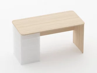 Стол прямой под встроенную тумбу Глассй 1.101.14Л Венге / Glassy