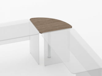 Приставка угловая Глассй 2.16 Дуб Верцаска / Glassy