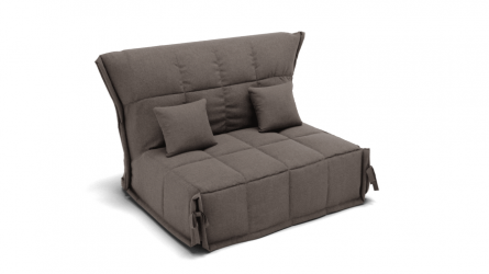 Диван Джаз 2000 (ЗР) Цвет фасада: Серо коричневый; Тип: Прямой; Материал фасада: Металл/Велюр