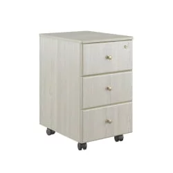 Тумба подкатная с 3 ящиками BRN8630303 Светлый дуб