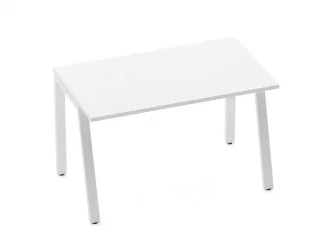 Стол прямой Дека Л-обр. каркас 73.07.12 Белый / Deka