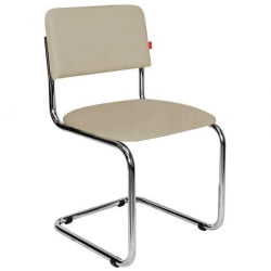 Кресло офисное Сильвия хром Бежевое