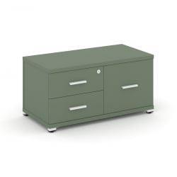 Тумба приставная сервисная CОНCЕПТ CН.ТСР-001 Б/В Кобо Белый / CONCEPT CN.TSR-001 B/W