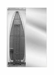 Дизайнерский шкаф Iron Slim (правый, купе) Беленый дуб