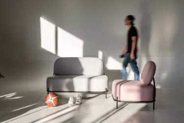 Диван Gawaii 2-х мест Светл серый