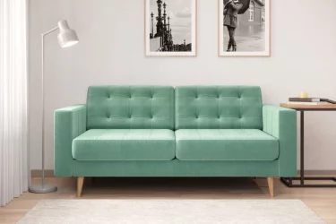 Диван с пластиковыми ножками Торн Светло-бирюзовый