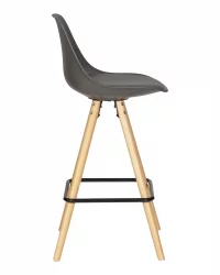 Стул полубарный DOBRIN RONNI Темно-серый GR-04