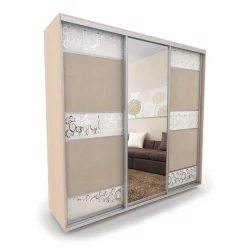 Шкаф-купе 3-х дверный Акцент-Лайн КС 2100х600 Дуб молочный