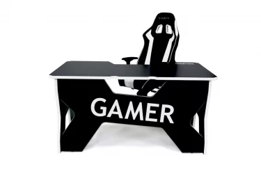 Стол геймерский Generic Comfort Gamer2/DS/NW Белый Черный
