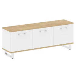 Греденция большая СХИФТ СК.ГР-Б Тиквуд Светлый/Белый Бриллиант / SHIFT SK.GR-B