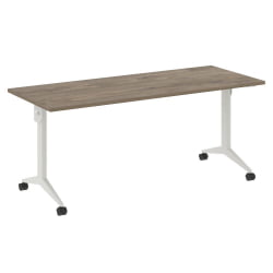 Стол складной мобильный КС-Пулл КС.М-5.7 Тиквуд Темный/Белый / X-Pull X.M-5.7