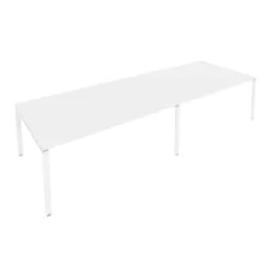 Переговорный стол (2 столешницы) Метал Сйстем Б.ПРГ-2.5 Белый / Metal System