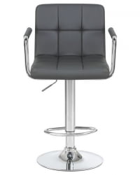 Стул барный ДОБРИН КРУГЕР АРМ (серый) 2 шт / DOBRIN KRUGER ARM