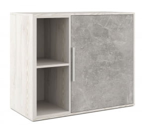 Шкаф низкий с вертикальной нишей B-TONE BTN36151231 Сосна Бетон светлый Шкаф низкий с вертикальной нишей B-TONE BTN36151231 Сосна Бетон светлый