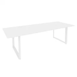 Стол переговорный на О-образном м/к ОНИКС О.МО-ПРГ-25 Белый Бриллиант / ONIX O.MO-PRG-25