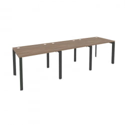 Рабочая станция на П-образном м/к ОНИКС О.МП-РС-3.1.8 Дуб Аризона/Антрацит / ONIX O.MP-RS-3.1.8