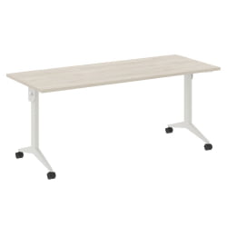 Стол складной мобильный КС-Пулл КС.М-5.7 Денвер Светлый/Белый / X-Pull X.M-5.7
