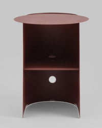 Журнальный столик Флоире металл бордовый / Floire