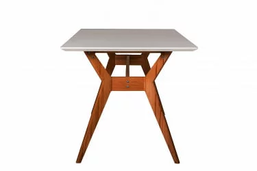 Стол раскладной Нарвик 120-160 ОРЕХ-Белый