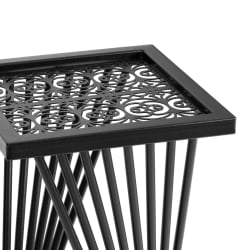 Кофейный стол Osteria/Остерия металл, черный, 25,5х25,5х59 см