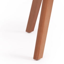 Стул TULIP SOFT (mod. 74) / 1 шт. в упаковке вельвет/дерево , 54 х 47 х 83 см , светло-серый (HLR19)/натуральный