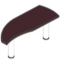 Приставка на опоре В300.1 Бургунди