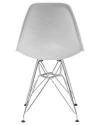 Стул обеденный ДОБРИН ДСР (ножки хром, цвет светло-серый (ГР-01)) 4 шт / DOBRIN DSR (GR-01))