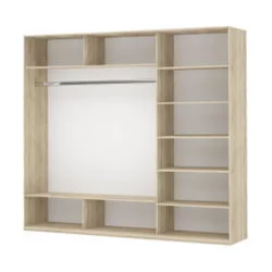 Трехстворчатый шкаф Прайм 2100 ДСП/ДСП/ДСП Белый снег