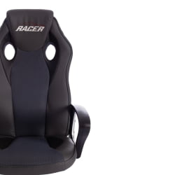 Кресло RACER кож/зам/ткань, металлик/серый, 36/12