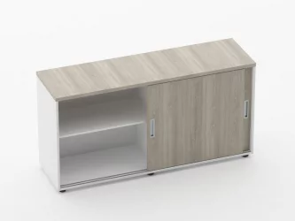 Тумба-купе для рабочего модуля Deka 9.02.145 Дуб Сантана светлый/Белый