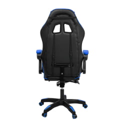 Геймерское кресло 088 цвет черный/синий с массажем 088-black-blue-mass
