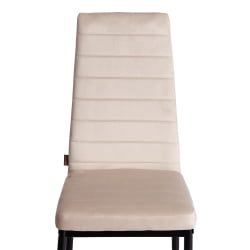 Мягкий стул Easy (mod. JSC02-1) металл, флок, 41 х 52 х 96 см, beige (молочный) HLR2 / черный