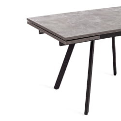 Раздвижной стол VIGO ЛДСП/HPL/металл, 120 x 80 x 30 х 30 х 75 см, Мрамор черный/черный