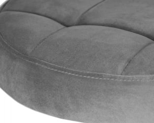 Табурет барный ДОБРИН БРУНО ГОЛД (серый велюр (МДЖ9-75)) / DOBRIN BRUNO GOLD (MJ9-75))