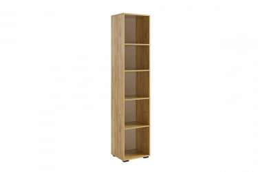 Шкаф однодверный Бери MPR-023 Дуб крафт золотой/белое дерево