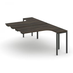 Рабочая станция-приставка к опорным тумбам CОНCЕПТ CН.ДСАПР-002 Дуб Мали Антрацит / CONCEPT CN.DSAPR-002