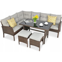 Комплект плетеной мебели AFM-107A Brown