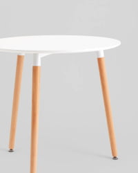 Стол круглый EAMES DST NEW D=80 белый